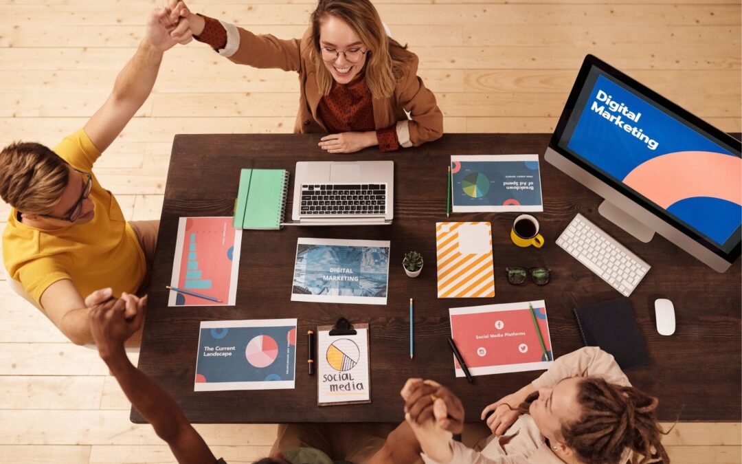 A team succeeds in boosting the sale by marketing a small business effectively.