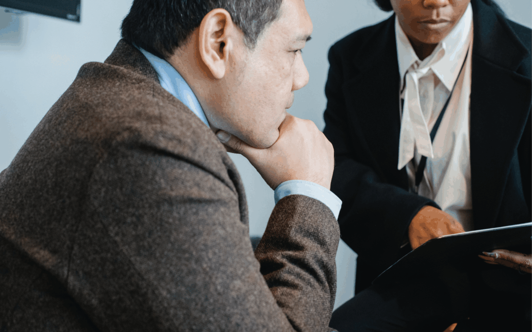 Owner getting expert advice on valuing a business for sale.