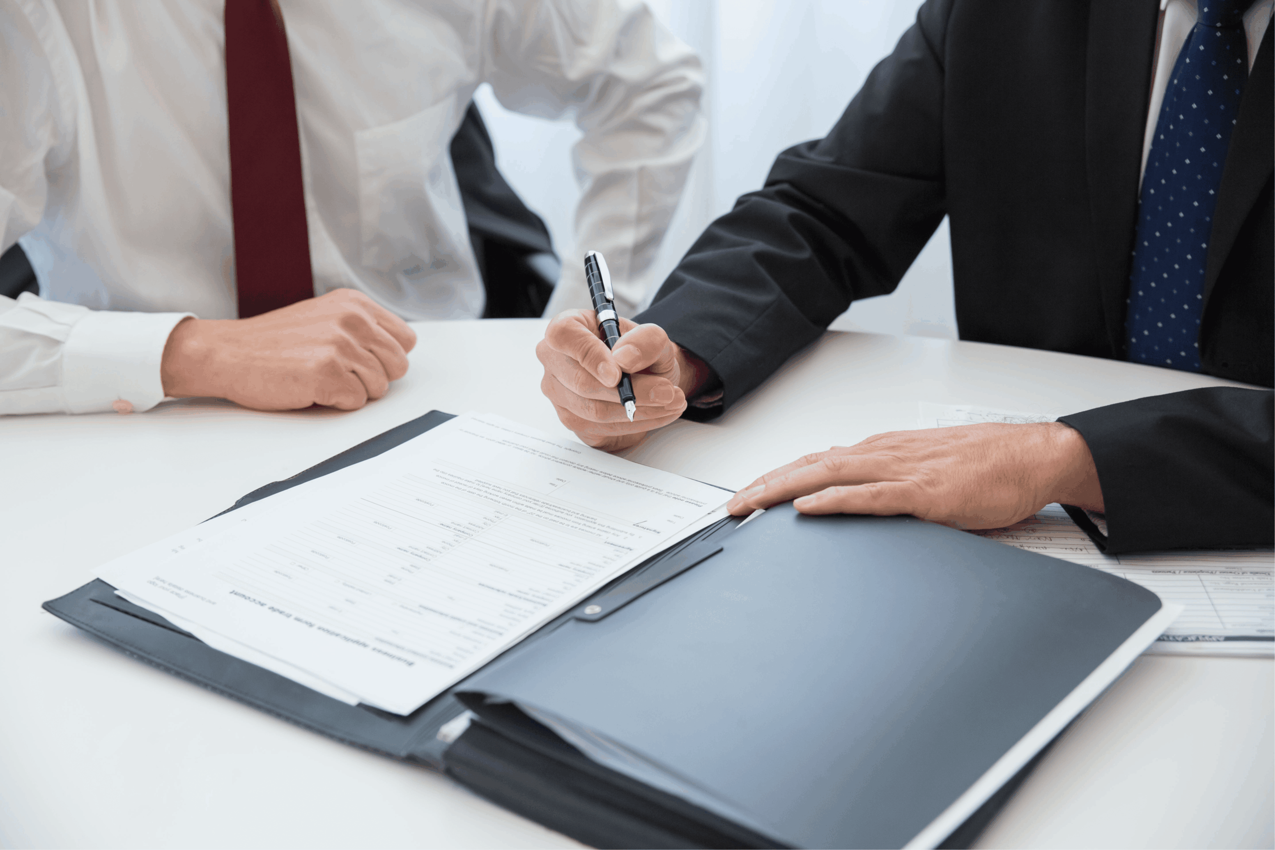 The legal team creates a foolproof business purchase agreement.