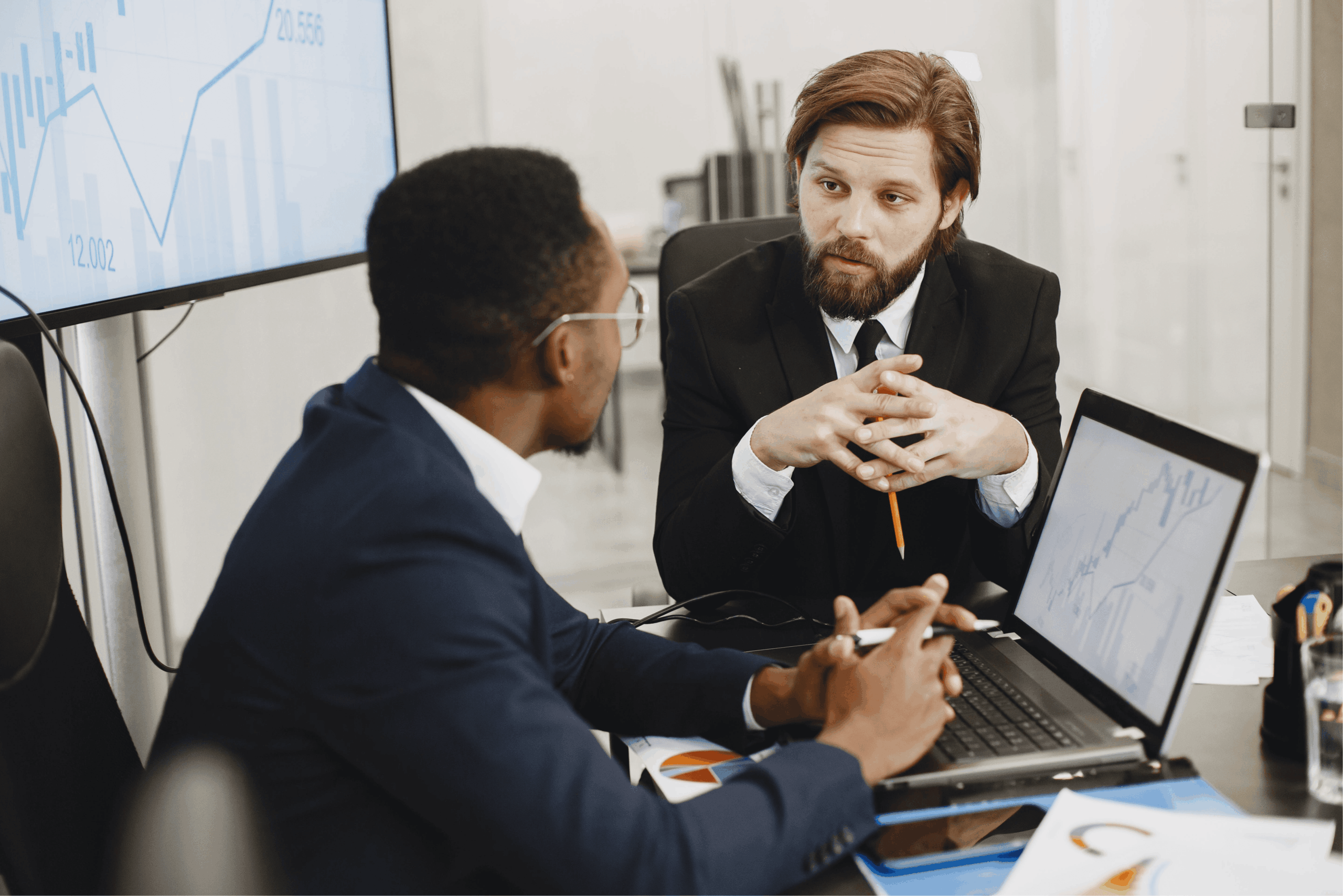A business buyer and the seller are in the process of negotiating the sale of a business.