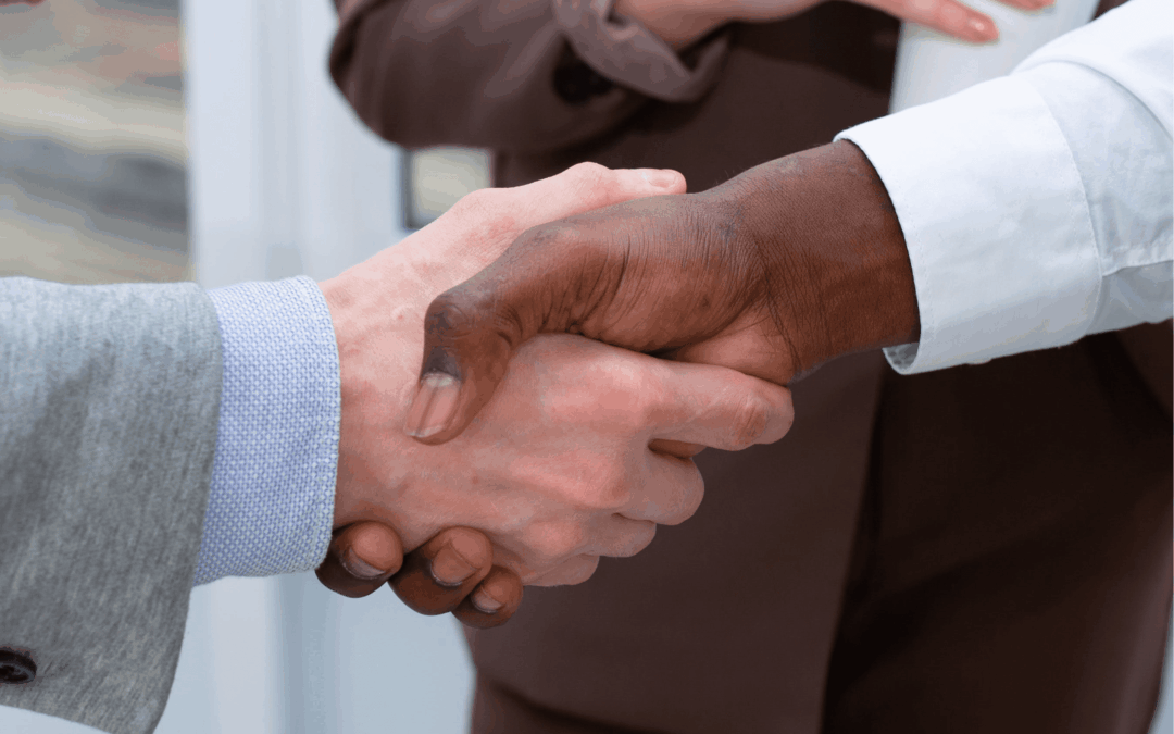 A business seller nurturing relationships with potential business buyers.