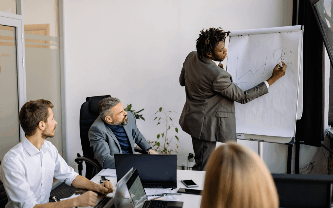 Meeting on how to sell a business effectively and skyrocket its value.