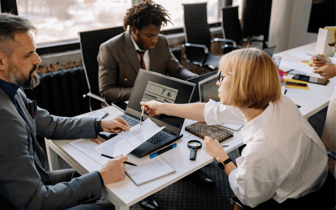 The seller's team preparing for the due diligence process in a business sale.