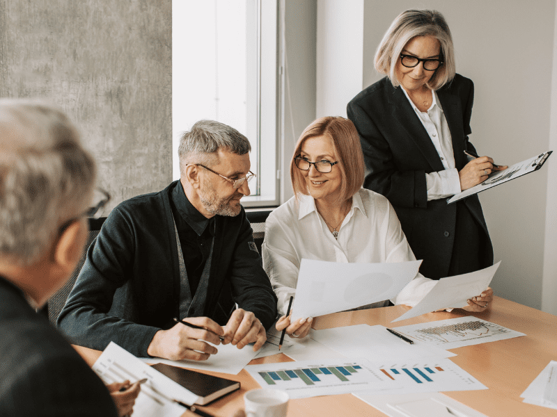 A business owner with the experts